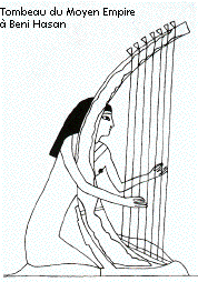 Harpiste égyptien